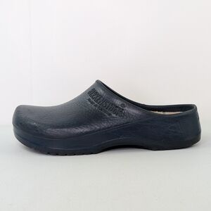 Birkenstock Ges Gesch Rubber Clogs Womens Size 9 EU 40 Navy Blue Cork Insole